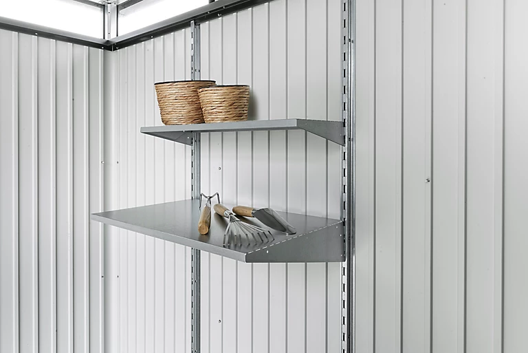 2 étagères Profondes Pour Abri De Jardin Et Armoire à Outils Biohort