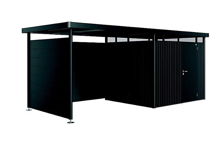 Paroi Latérale Pour Auvant Taille S Et Taille L Biohort En Métal Coloris Gris Foncé Métallique Pour Abris De Jardin Série HighLine H2