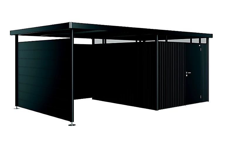Paroi Latérale Pour Auvent Taille S Et L Biohort En Métal Coloris Gris Foncé Métallique Pour Abris De Jardin Série HighLine H5