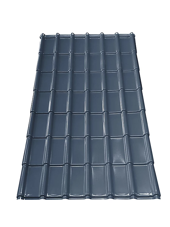 Plaque Pvc Imitation Tuile Française Renolit Tecno Imac La Francese Ardoise - 184 X 118 Cm 1 Plaque Pvc Imitation Tuile Française Renolit Tecno Imac La Francese Ardoise - 184 X 118 Cm