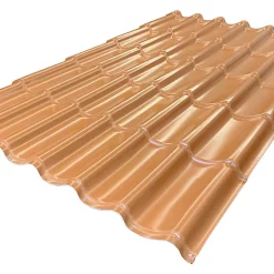 Plaque Pvc Imitation Tuile Renolit Tecno Imac Nordika Terre Cuite - 184 X 118 Cm