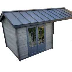 Toiture 2 Pentes Bac Acier Pour Abri De Jardin Green Outside 18 M²